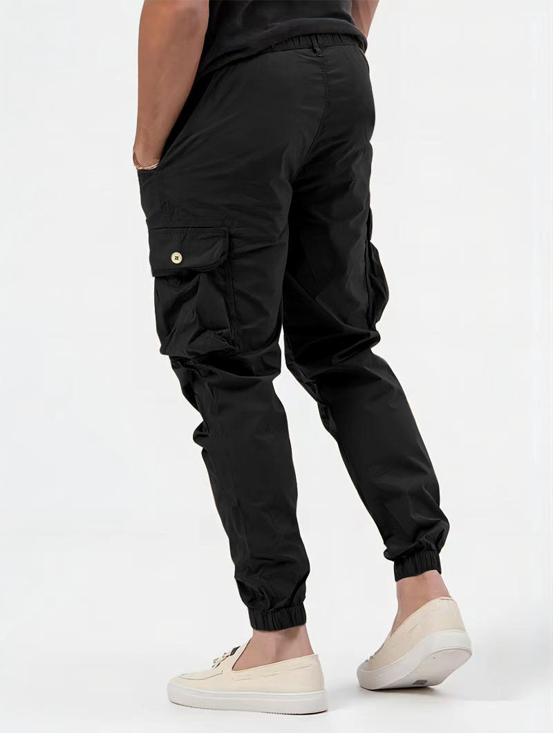 Men's Three-dimensional Bag Woven Cargo Pants - Stylish Trousers with Zipper Decoration - - Men's Pants - Carvan Mart