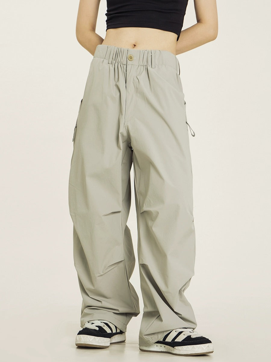 Vintage Pleated Parachute Women's Cargo Pant - - Pants & Capris - Carvan Mart