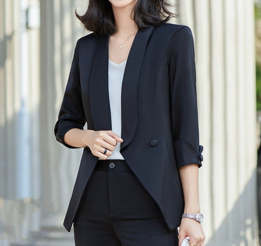 Dress With Blazer Temperament Commuter Dressy Pant Suits For Women - Carvan Mart