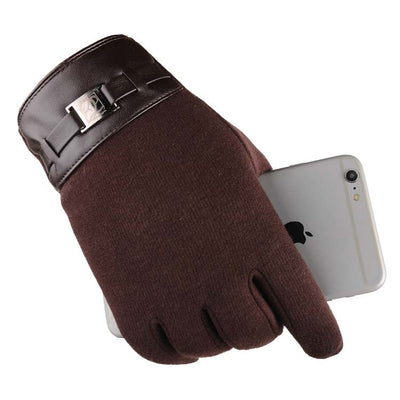 Men's Gloves Men's Business Touchscreen Gloves - Brown - Men's Gloves - Carvan Mart