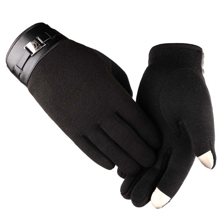 Men's Gloves Men's Business Touchscreen Gloves - Black - Men's Gloves - Carvan Mart