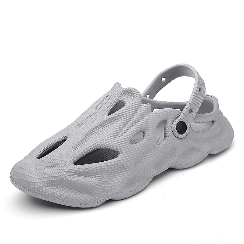 Carvan Stylish Clogs Summer Crocs Beach Sandals - Grey - Men's Sandals - Carvan Mart