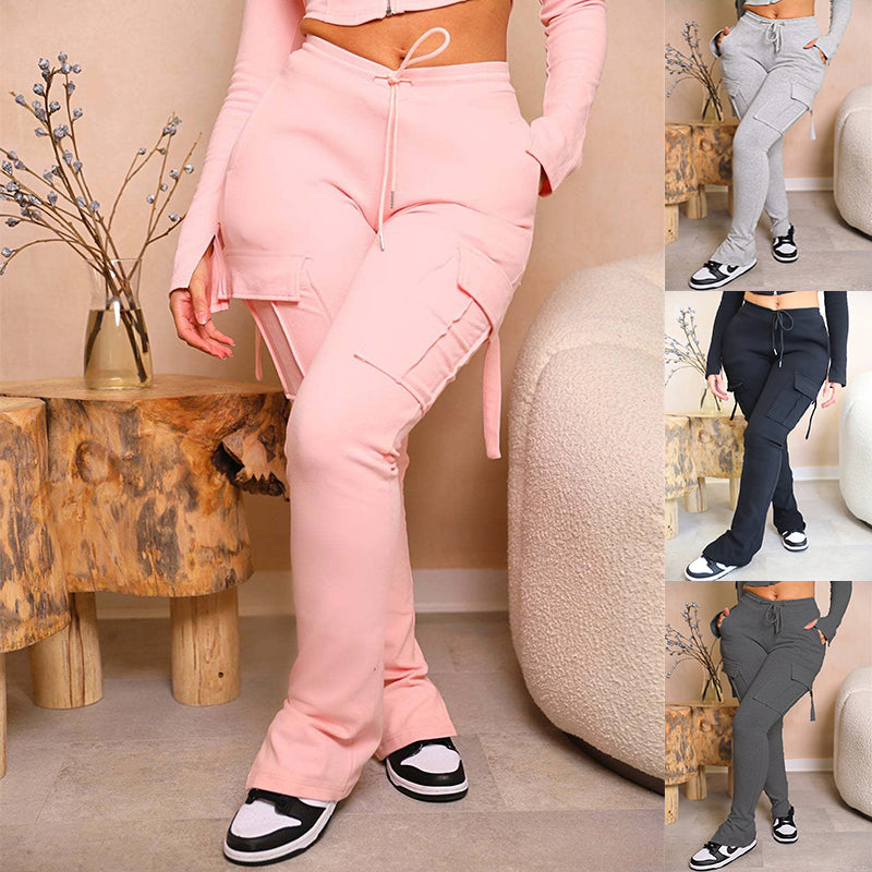 Women's Cargo Jogger Pants - Stylish High-Waisted Sweatpants with Pockets - Trendy and Comfortable - Carvan Mart