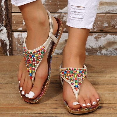 Bohemia Style Clip Toe Sandals Women Rome Beach Shoes Summer - Carvan Mart