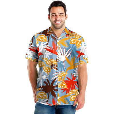 Men's Beach Digital Printed Shorts Shirt Inner Mesh Suit - Carvan Mart