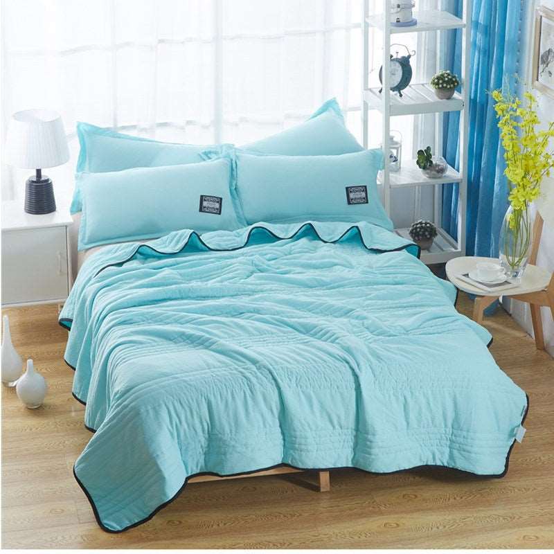 Cooling Quilt Blankets Plain Summer Compressible Air-conditioning Quilt - Water green - Bedding Sets - Carvan Mart