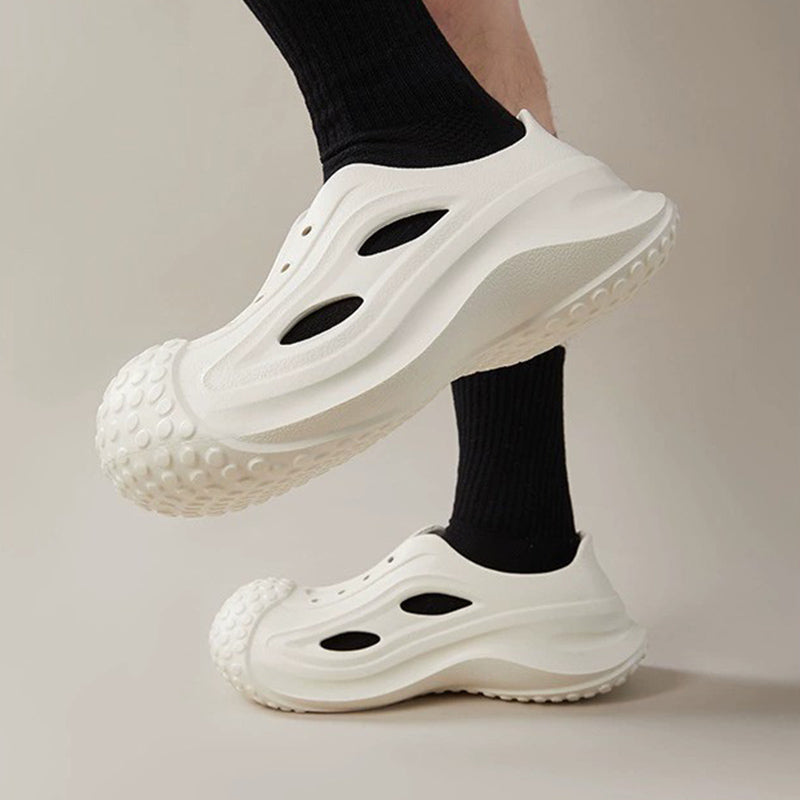 Carvan Thick-sole Clogs Women Men Summer Crocs Outdoor Non-Slip Shoes - Carvan Mart