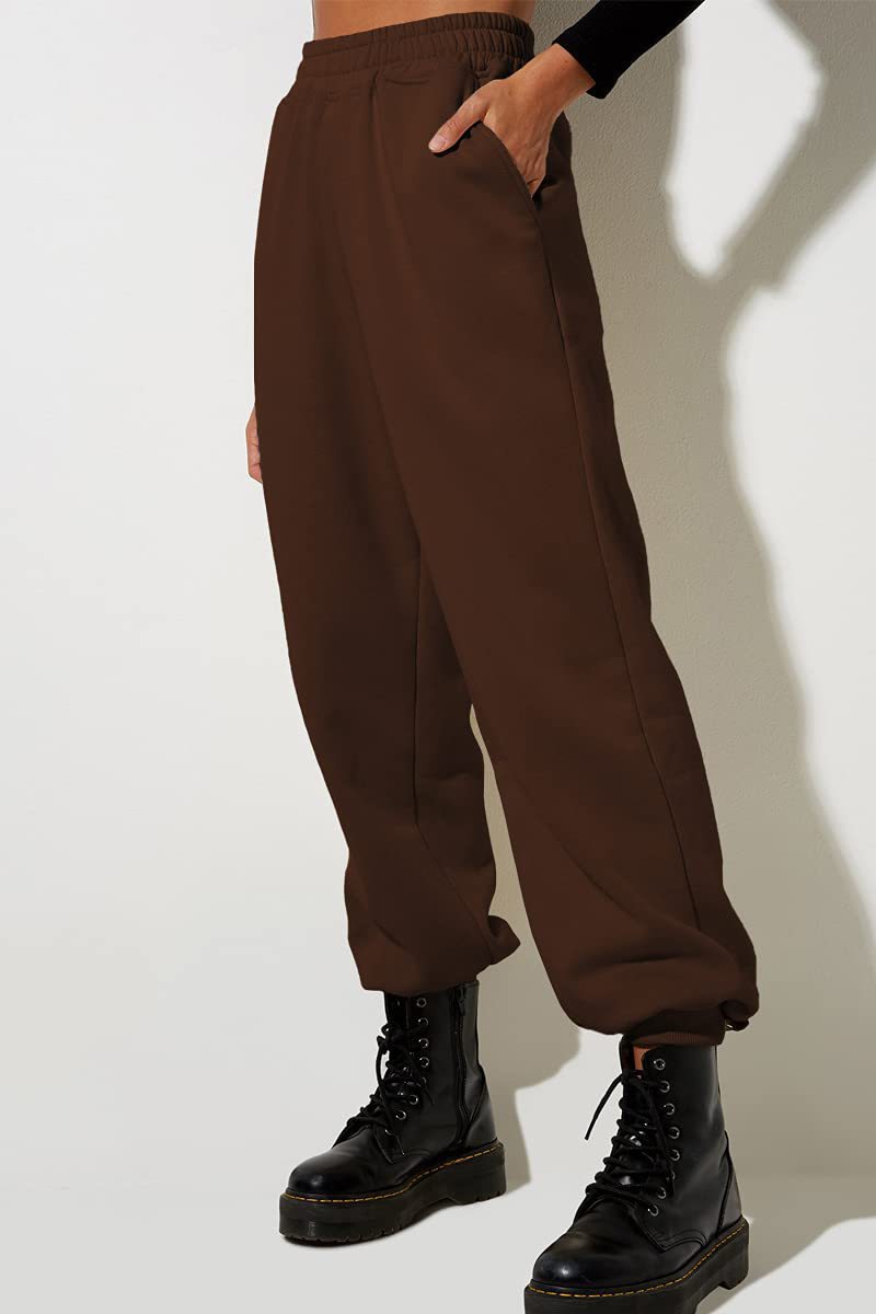 Women's Jogger Sweatpants - High-Waisted Drawstring Lounge Pants with Pockets - - Pants & Capris - Carvan Mart