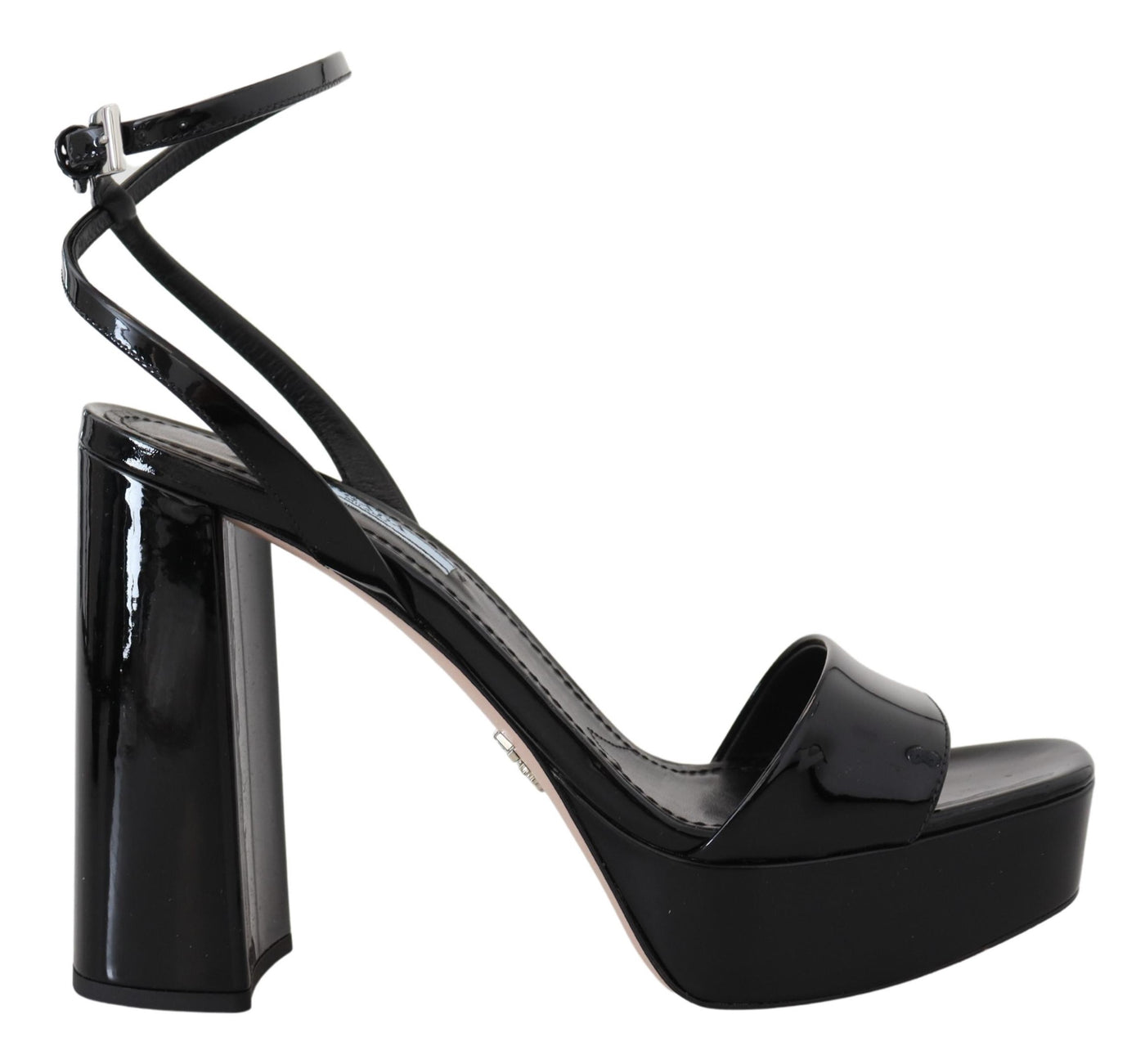 Prada Elevate Your Elegance with Glossy Black Heels - - - Prada