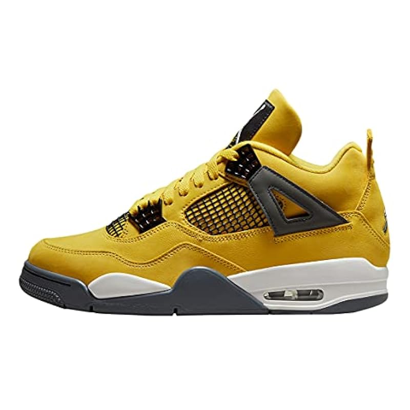 Nike Air Jordan 4 Retro - Yellow Gray - - Nike