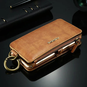 Luxury PU Leather Case For 8 Plus X XR XS Max 11 Flip Stand Wallet Cases For  8 7 Plus 6s SE Pouch Capinhas - Carvan Mart