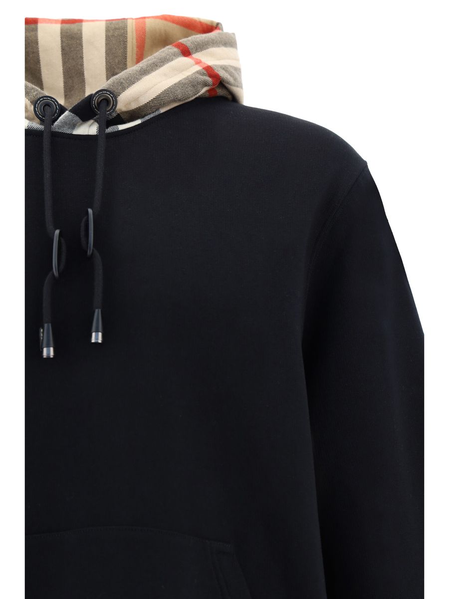 Burberry Elegant Oversize Black Samuel Hoodie - - - Burberry