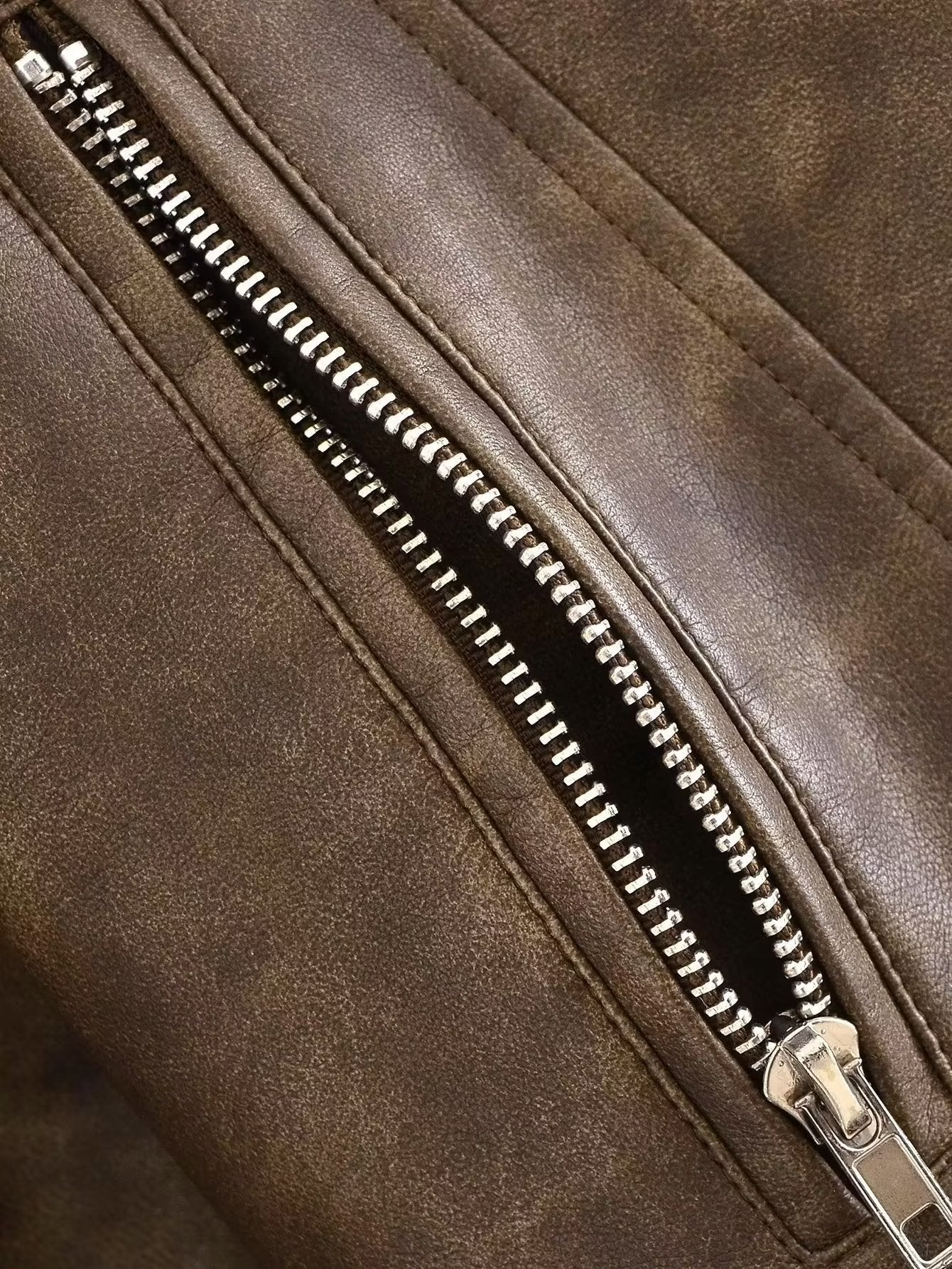 Women's Washable Gradient Leather Jacket - - Leather & Suede - Carvan Mart
