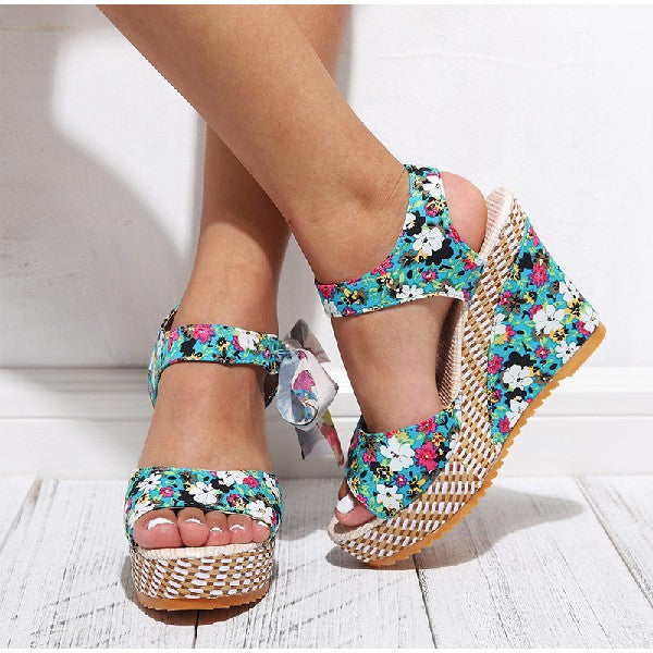 Bohemian high heel sandals - Carvan Mart