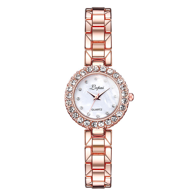 Watches-Set Bangle Clock Bracelet Wrist-Watch Quartz Women Fashion Ladies Brand Luxury - Carvan Mart