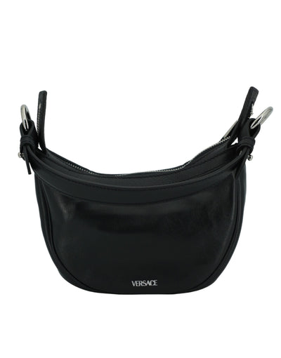 Versace Elegant Black Mini Hobo Shoulder Bag - - - Versace