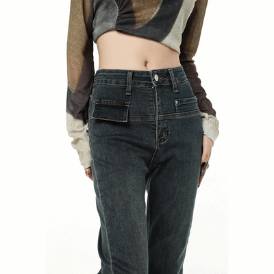 Fashionable Vintage Blue Jeans For Women - Carvan Mart