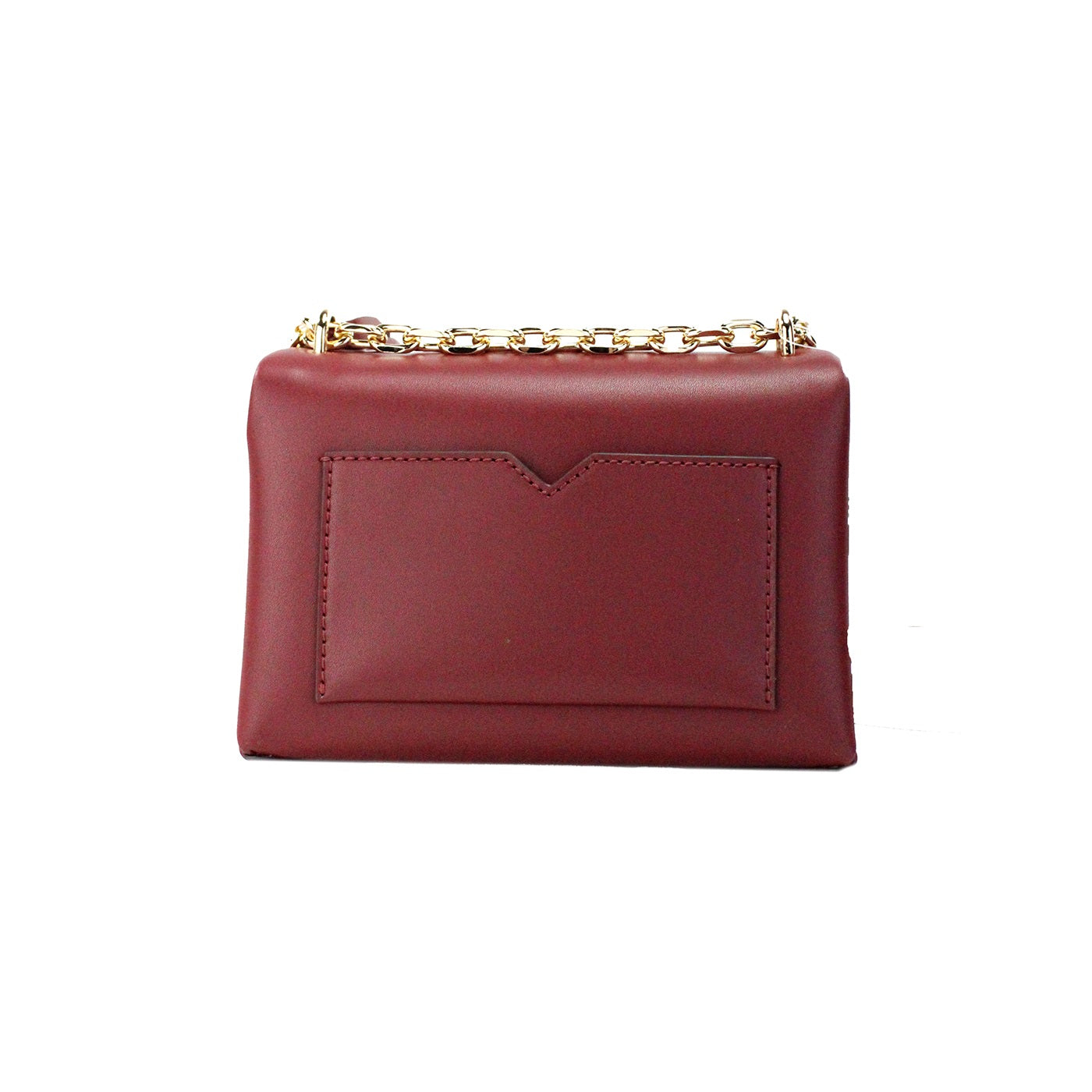 Michael Kors Cece Small Dark Cherry Vegan Leather Convertible Flap Crossbody Bag - - - Michael Kors