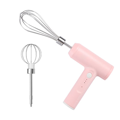 Electric Egg Beater With 2 Wire Beaters Portable Food Blender Whisk 3 Speeds Handheld Food Mixer ,USB Rechargeable Handheld Egg Beater - - Compact Blenders - Carvan Mart