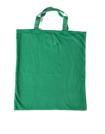 Prada Elegant Green Fabric Tote Bag - - - Prada