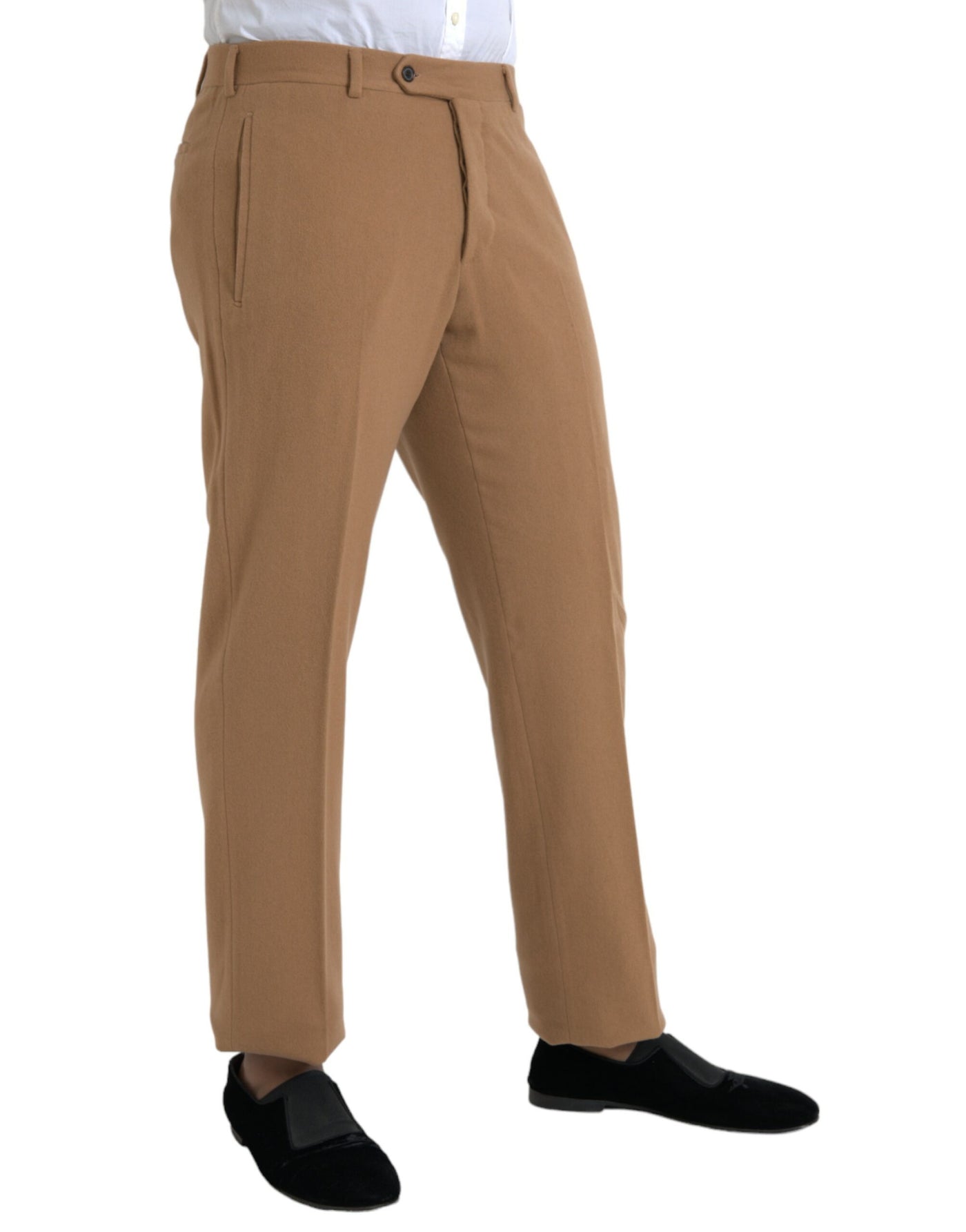 Prada Beige Cashmere Men Straight Fit Dress Pants - - - Prada