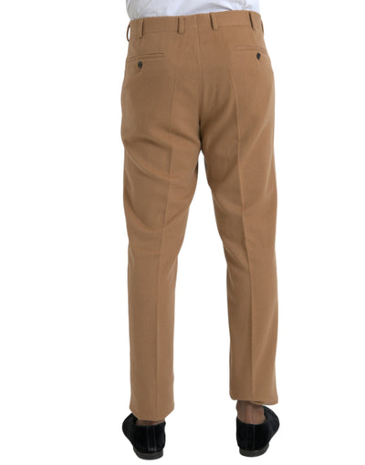 Prada Beige Cashmere Men Straight Fit Dress Pants - - - Prada