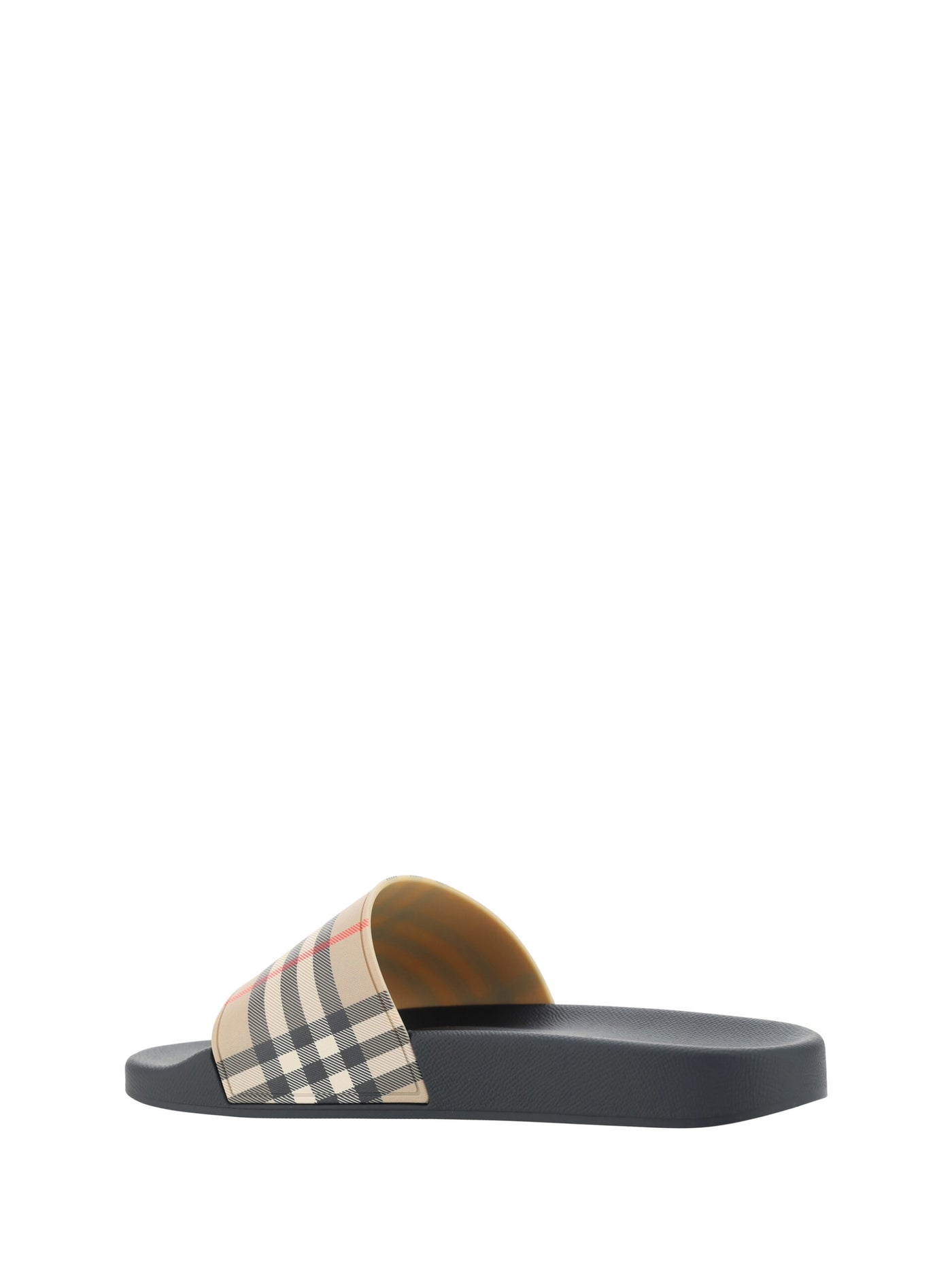 Burberry Brown Rubber Slides Sandals - - - Burberry