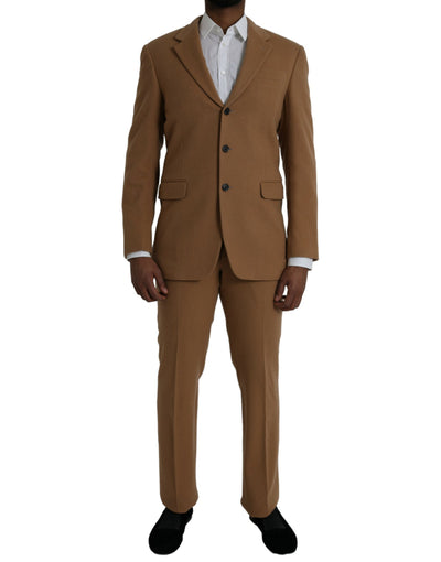 Prada Brown Cashmere 2 Piece Single Breasted Suit - - - Prada