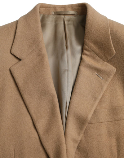 Prada Brown Cashmere 2 Piece Single Breasted Suit - - - Prada