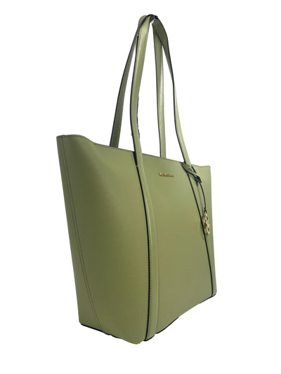 Michael Kors Large Pratt Shoulder Zip Tote Bag Light Sage - - - Michael Kors