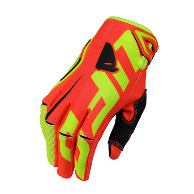 Motorcycle Cycling Bike Off-road Gloves Long Finger Breathable Gloves - Reddish Yellow - Men's Gloves - Carvan Mart