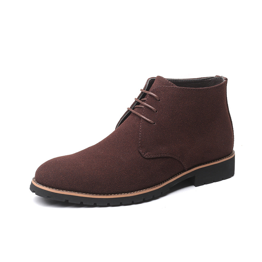 Pointed casual leather boots - Carvan Mart