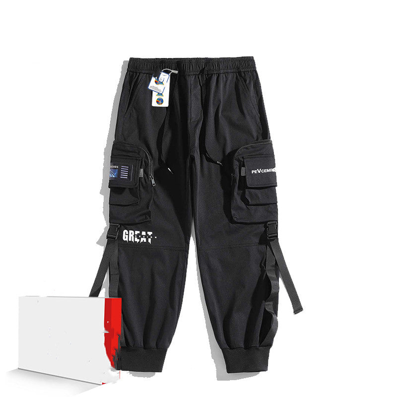 Men's Multi-Pocket Cargo Pants - Perfect for Outdoor Activities - Black - Men's Pants - Carvan Mart