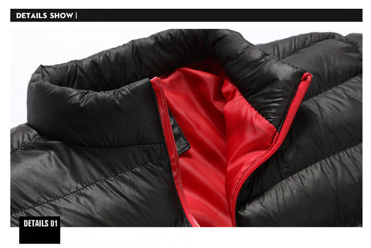 Winter Warm Jacket Men's Stand Collar Cotton Padded Jacket - Carvan Mart