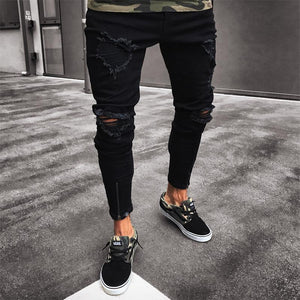 Streetwear Ripped Jeans - Carvan Mart