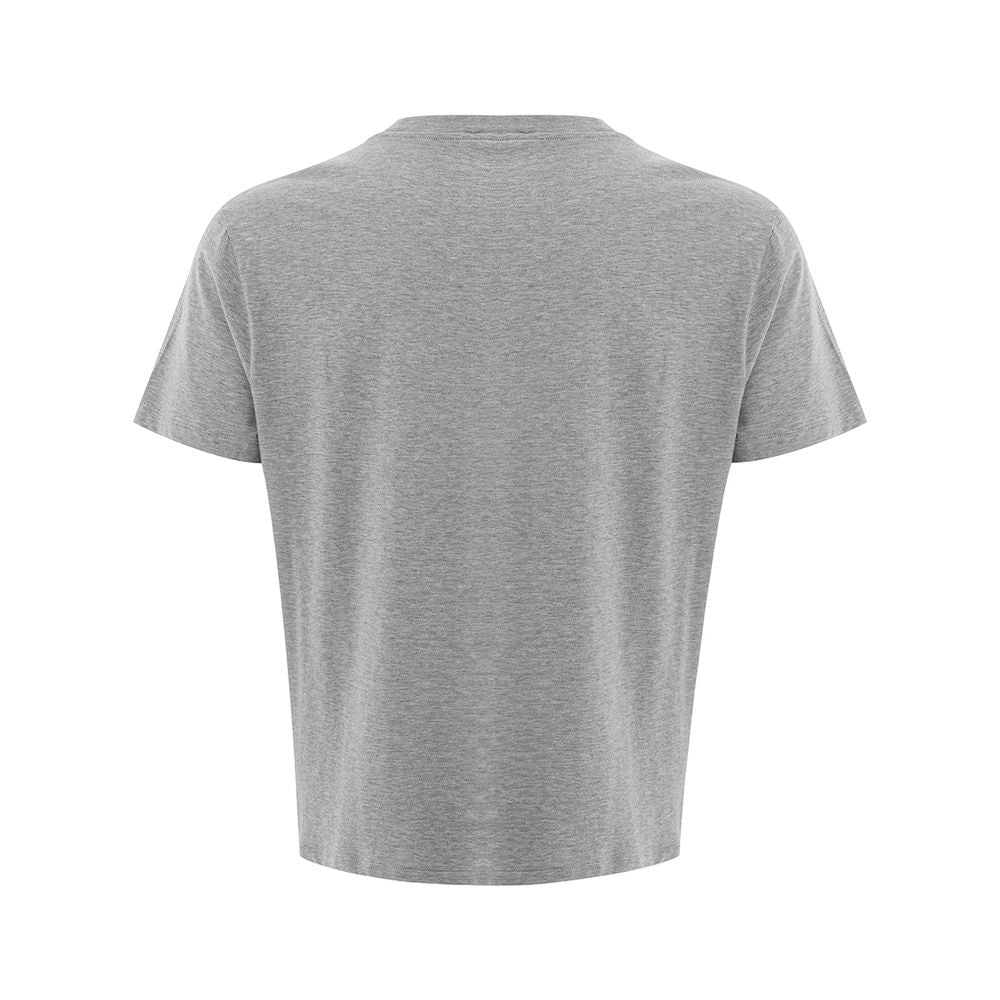 Versace Elegant Gray Cotton T-Shirt - - - Versace