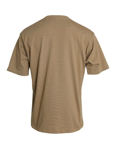 Balenciaga Brown Cotton Symbolic Jersey Vintage Crew Neck T-shirt - - - Balenciaga