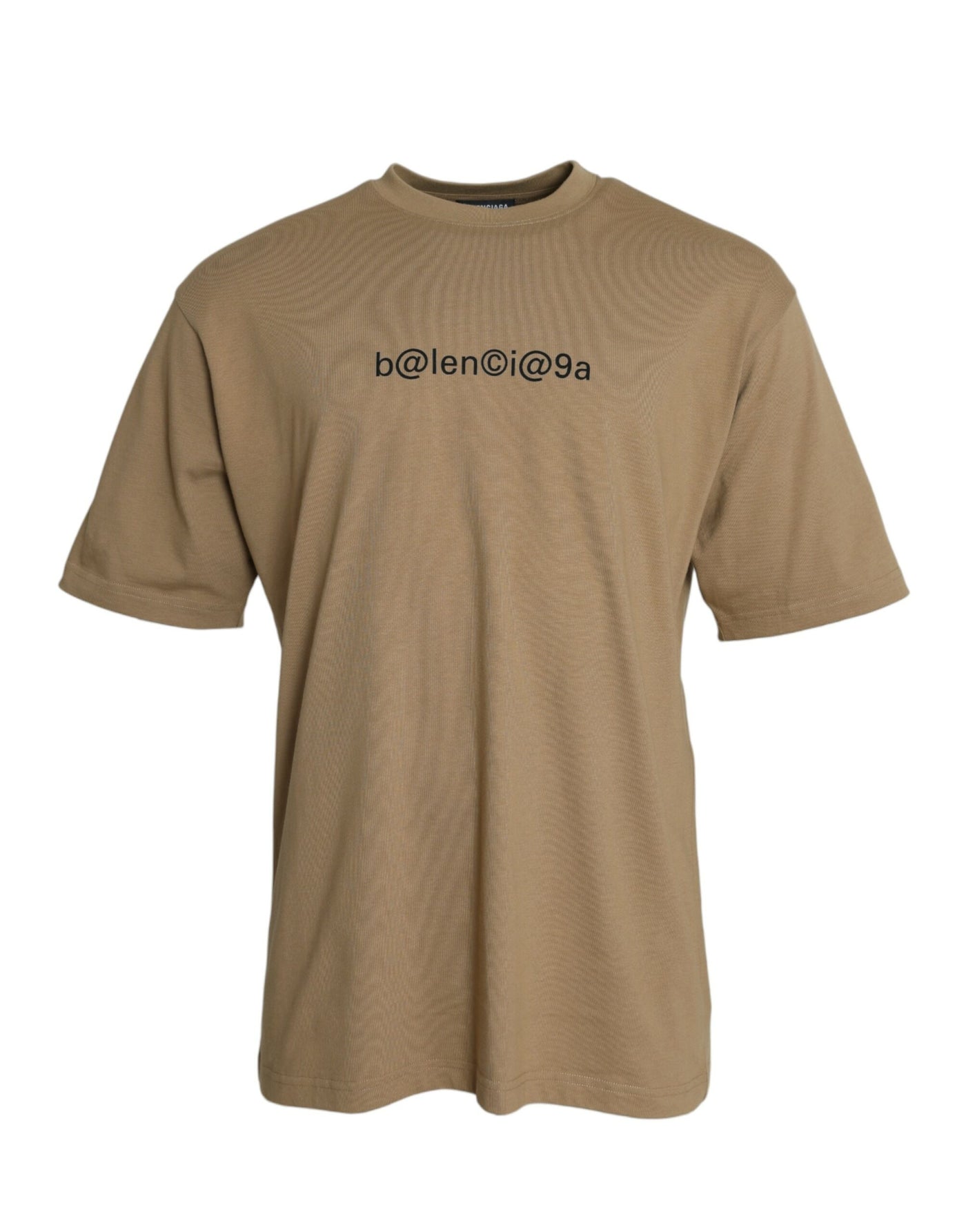 Balenciaga Brown Cotton Symbolic Jersey Vintage Crew Neck T-shirt - - - Balenciaga