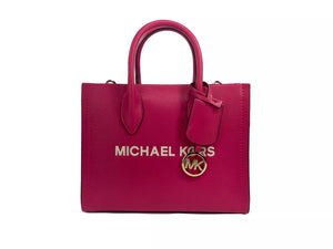 Michael Kors Mirella Small Leather Top Zip Shopper Tote Bag - - - Michael Kors