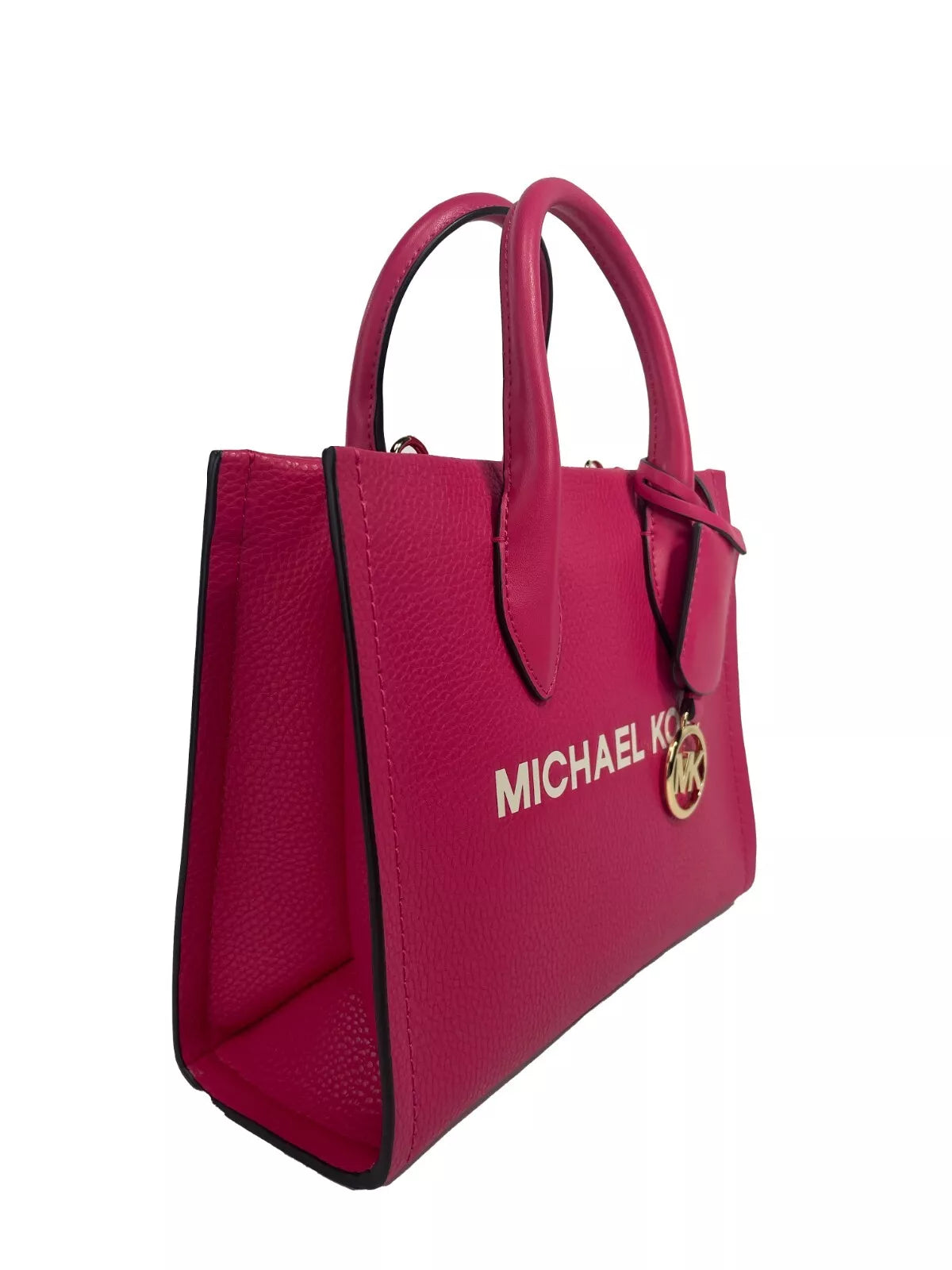 Michael Kors Mirella Small Leather Top Zip Shopper Tote Bag - - - Michael Kors