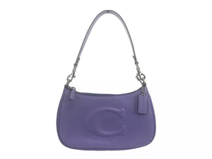 COACH Teri Smooth Leather Crossbody Bag Purse Purple - - - COACH