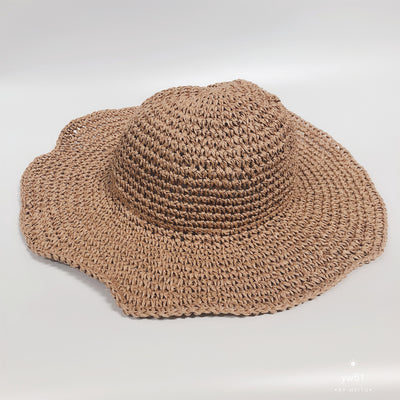 Summer Outing Sunscreen Hat for Women with Foldable Straw Hats Holiday Cool Hat Beach Hat - Carvan Mart
