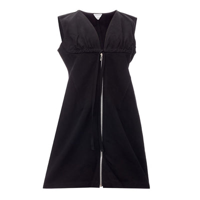 Bottega Veneta Elegant Black Viscose Dress Essentials - IT42|M - - Bottega Veneta