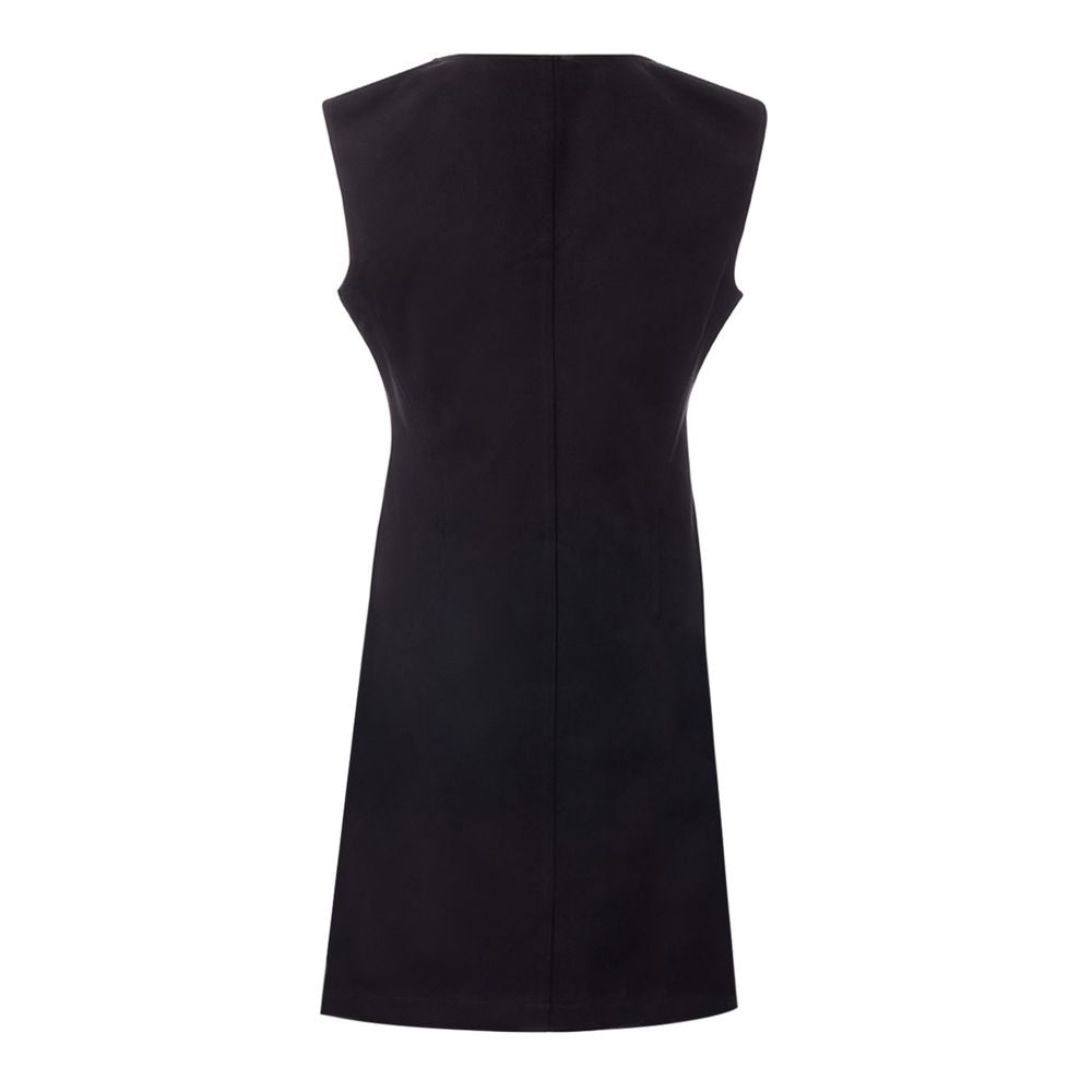 Bottega Veneta Elegant Black Viscose Dress Essentials - - - Bottega Veneta