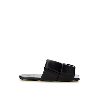 Bottega Veneta Elegant Black Leather Sandals - EU37 US7 - - Bottega Veneta