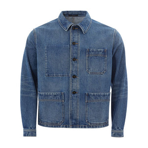 Tom Ford Elegant Multicolor Denim Jacket for Men - IT48 | M - - Tom Ford