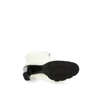 Alexander McQueen Elegant Neoprene Ankle Boots in White - - - Alexander McQueen