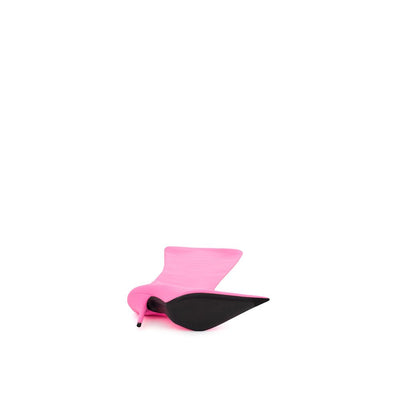 Balenciaga Elegant Pink Polyester Ankle Boots - - - Balenciaga