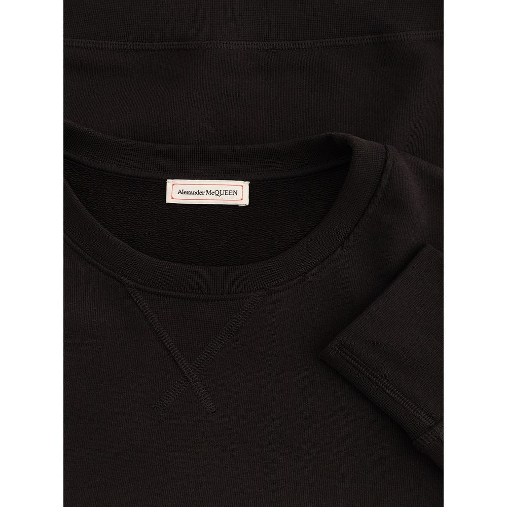 Alexander McQueen Black Cotton Sweater - - Sweater - Alexander McQueen