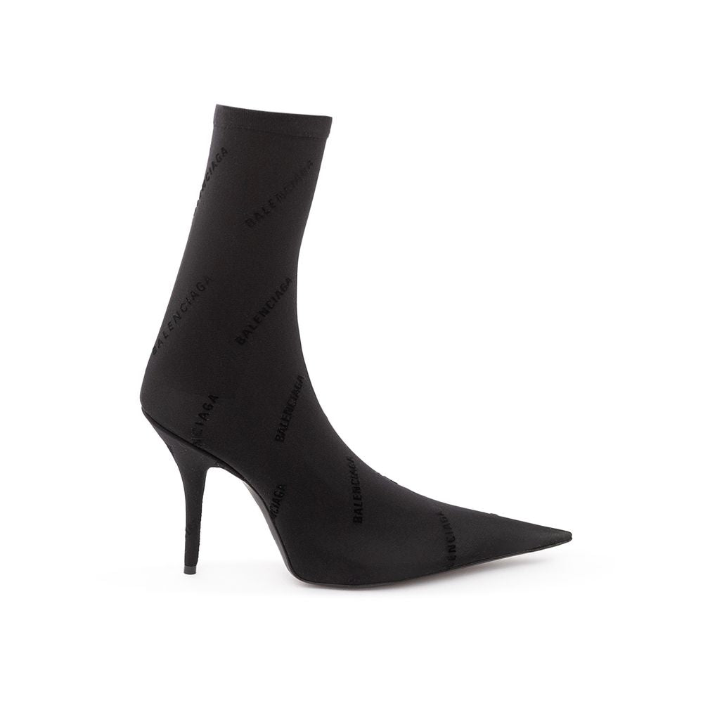 Balenciaga Elegant Black Spandex Statement Boots - EU39.5 US9.5 - - Balenciaga